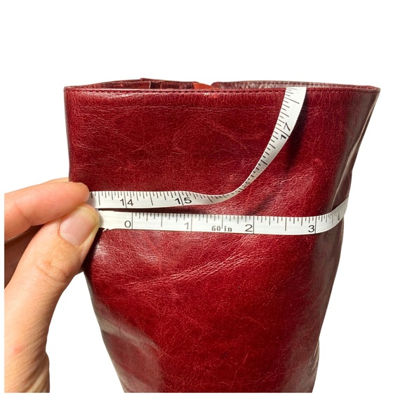 Miz Mooz Burgundy Leather Heeled Boots - Picture 10 of 17